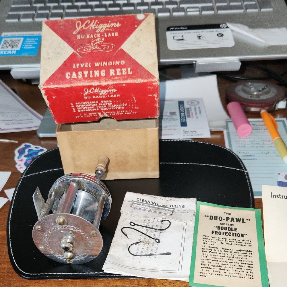 Antique JC Higgins Fishing Reel